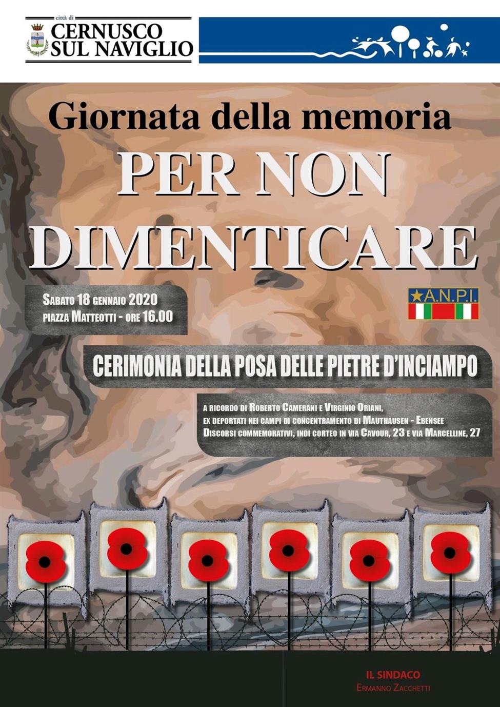 SABATO 18 GENNAIO, GIORNO DELLA MEMORIA