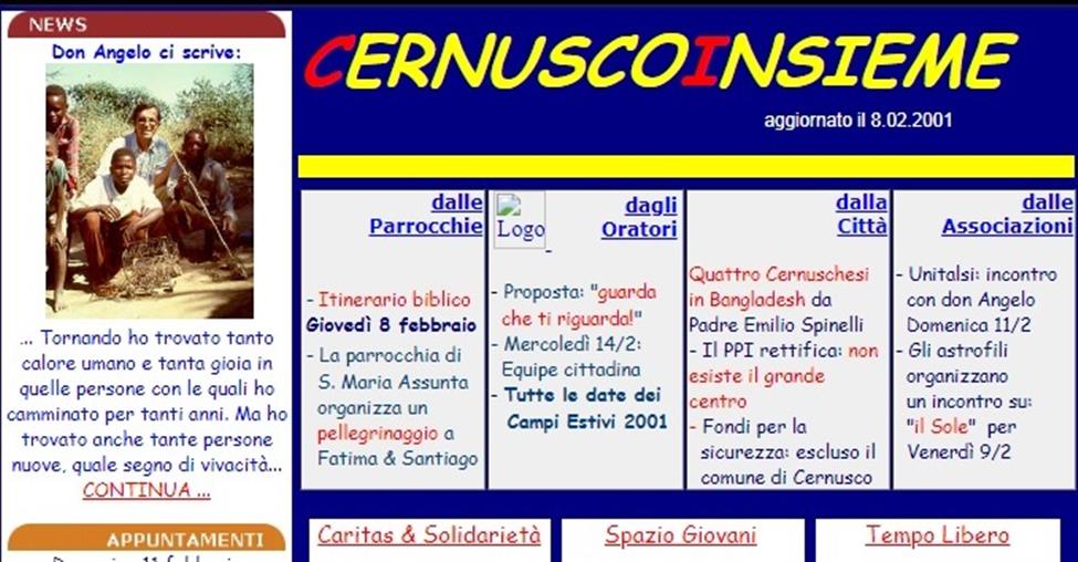 Febbraio 2001 - 2021. Buon 20° Compleanno, CernuscoInsieme!