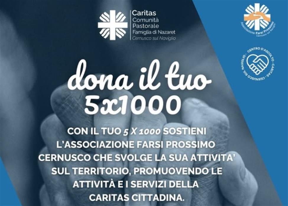 DONA IL 5X1000 A CARITAS CERNUSCO!