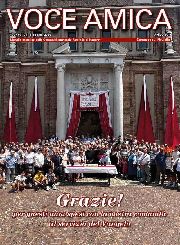 ita|Grazie! per questi anni spesi con la nostra comunità al servizio del Vangelo